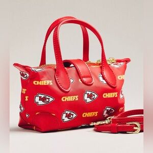 Anthropologie Stoney Clover Lane NFL Chiefs Pouchette Crossbody Bag